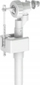 Valvul furnizimi Inter-Sano Side Compact, 3/8", plastike, e bardhë