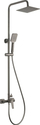 Set dushi Deante NQL D4XM, kokë rain shower, bateri dushi, Titanium