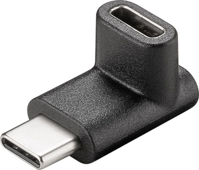 Adapter USB Type C Goobay, USB C F në USB C M, 90°, i zi