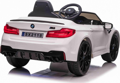 Makina elektrike për fëmijë BMW M5 Drift, 2x12V, me telekomandë, e bardhë