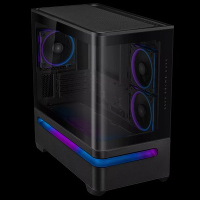 Kasa kompjuteri ASUS PRIME AP202 ARGB, mATX, xham i temperuar, e zezë