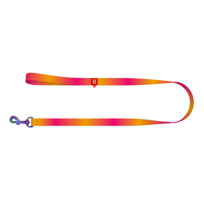 Litar qeni Waudog Gradient, najlon rPET, 122 cm, portokalli rozë