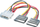 Kabllo Roline 11.03.1050, adapter Molex 4 pin në 2x SATA, 13.3cm, shumëngjyrëshe
