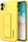 Mbulesë telefoni Wozinsky Kickstand Case, Samsung Galaxy A22 4G, silikon i butë, e verdhë