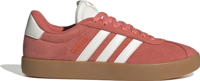 Atlete për goca Adidas VL Court 3.0, lëkurë dhe suede, taban gome, rozë