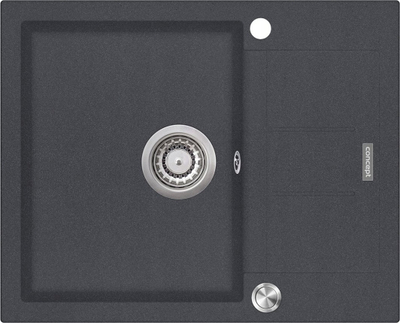 Lavabo kuzhine granit Concept DG05C45, me pikatore, gri e errët