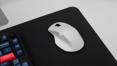 Maus gaming Keychron M6 4K, ergonomik, pa tel, i bardhë