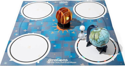 Set arsimor Ozobot STEAM, Eksploron Diellin, Tokën dhe Hënën, për kalamaj 8+, shumëngjyrësh