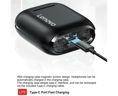 Dëgjuese Lenovo LivePods LP2, të zeza