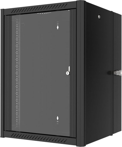 Kabinet rrjeti Lanview RWP16U45BL-D, 16U, për mur, ngjyrë e zezë