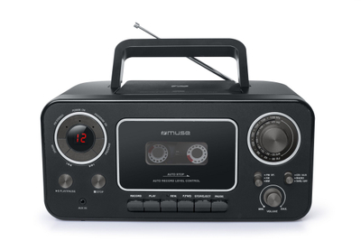 Radio CD Muse M-182 RDC, FM, me rrymë elektrike, e zezë