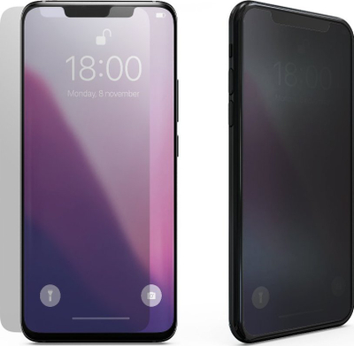 Xham mbrojtës privatësie për ekran Apple iPhone 13 13 Pro 14 6.1", 9H, me kornizë të zezë