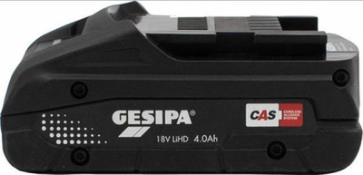 Bateri Gesipa LiHD, 18V, 4Ah, e zezë