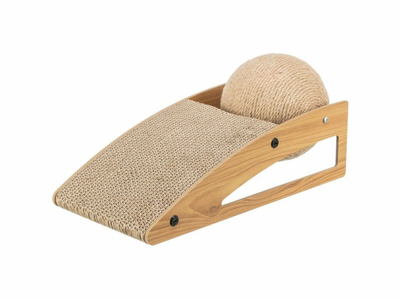 Rampë gërryese për mace Trixie, 17cm, dru bezhë
