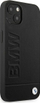 Këllëf telefoni BMW Leather Stamp për iPhone 14 Plus 6.7", lëkurë origjinale, hardcase, i zi