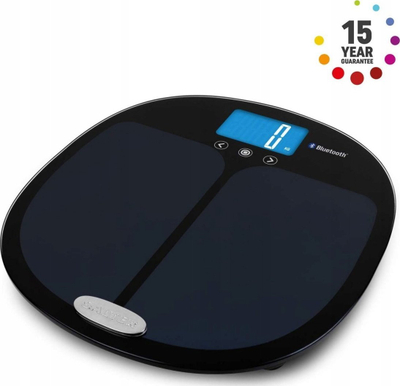 Peshore banjoje Salter Curve Bluetooth Smart Analyser, analizues trupi, ekran LED, e zezë
