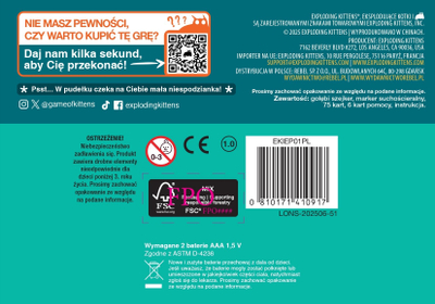 Lojë tavoline Rebel Eksplodujący Gołąb, familjare, 75 letra, shumëngjyrëshe