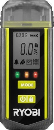 Matës lagështie Ryobi RBPINMM1, gamë 0 deri 99.9%, me ekran dhe LED, jeshil
