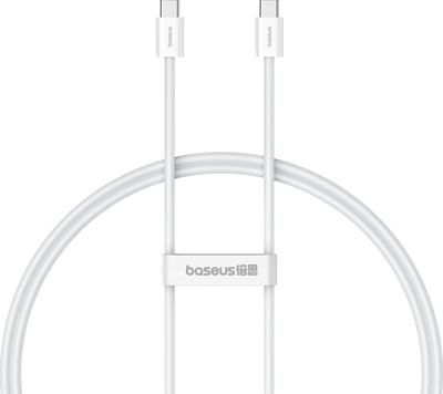 Kabllo Baseus Superior Series II USB C në USB C, 30W, 1m, e bardhë