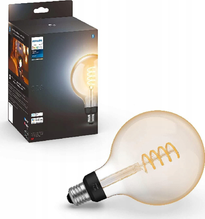 Паметна светилка Philips Hue White E27, 7W, 550 lm, бела