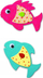 Set kreativ Djeco I Love Fishes Wiggly Eyes, për kalamoj 3 6 vjeç, shumëngjyrësh