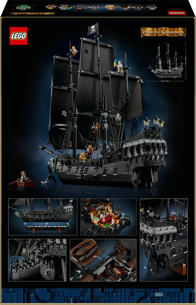 Set ndërtimi Pirate Ship Captain Jack Sparrow, model dekorativ, për të rritur, shumëngjyrësh