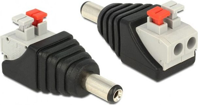 Adaptues furnizimi Eurolite Decotruss, plug DC, 1 copë, i zi