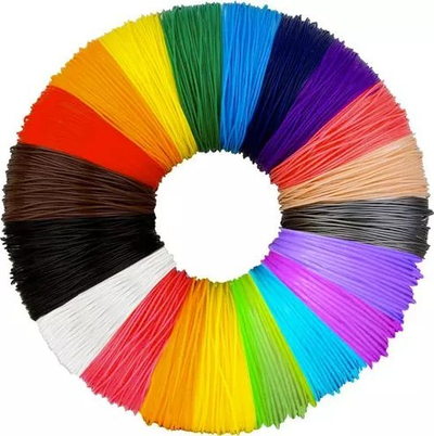 Filament PLA 3D Kruzzel 19874, 1.75mm, 20x3m, me shumë ngjyra