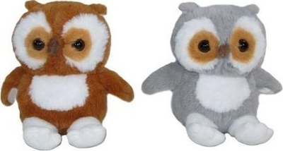 Lodër pelushi Sunday Bikes Owl, 15cm, buf, ngjyra MIX