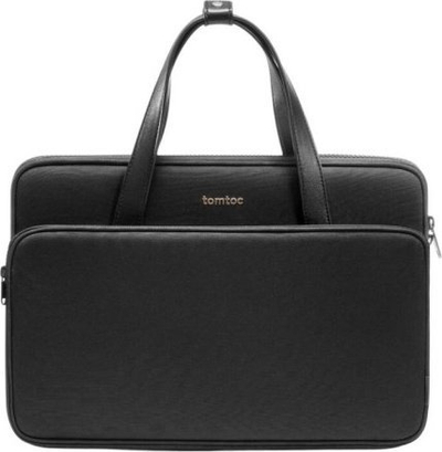 Çantë shpatulle për laptop Tomtoc Versatile A12, 14", xhepa organizues, e zezë