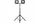 Prozhektor LED me stativ, 2x50W, 2x4000lm, i zi