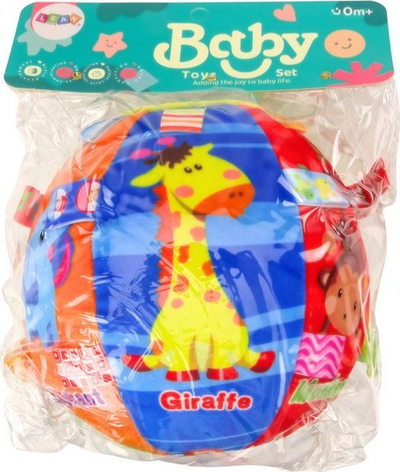Top pelushi LEAN TOYS Safari, 18cm, me zile dhe pasqyrë, shumëngjyrësh