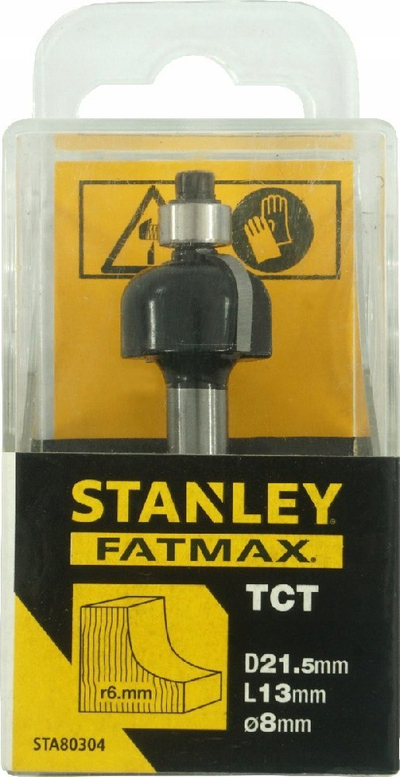 Freza Stanley TCT Cutter roundover R6, diametër 21.5 mm