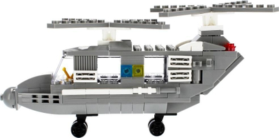 Set blloqesh për me bo lodra Alleblox Military, 179 copë, helikopter ushtarak, shumëngjyrësh