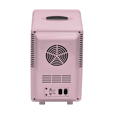 Mini frigorifer Elle Home ESDAF01PUEU, 6L, pasqyrë me LED, rozë
