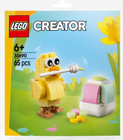 Lodër LEGO Creator Easter Egg Chick Painting Fun 30690, 65 copa, 6+ vjeç, me shumë ngjyra