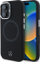 Kapak telefoni Mercedes për iPhone 16 6.1", silikon, MagSafe, i zi