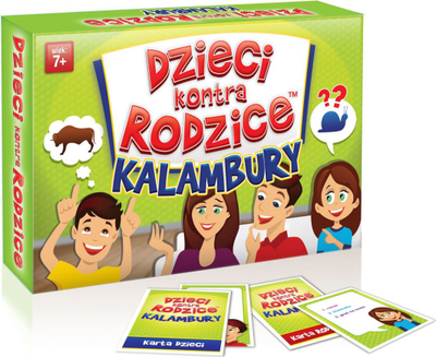 Lojë me letra Kangaroo Children versus Parents Charades, për familje, shumëngjyrëshe