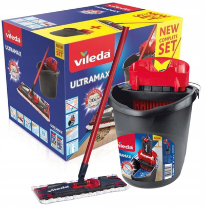 Shtupë me kovë Vileda Ultramax BOX, e zezë
