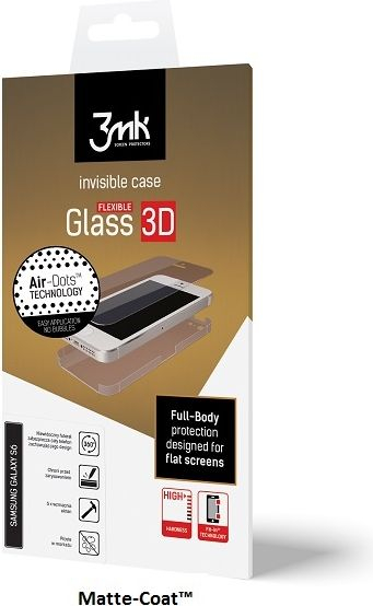 Xham mbrojtës 3MK FlexibleGlass 3D për iPhone 8, transparent