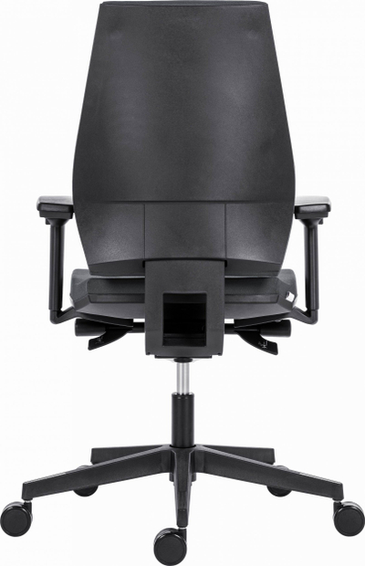 Karrige zyre ergonomike Powerton ERGO SIMA, mbështetëse 3D për duar, mban deri 150 kg, gri e errët