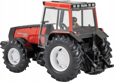 Loje traktor Britains Valtra Valmet 8950, shkallë 1:32, kabinë që hiqet, i kuq me të zi