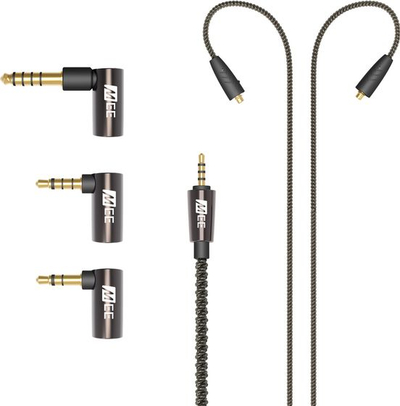 Kabllo audio MEE Audio Universal MMCX, 2.5mm balanced, sete adapterësh 3.5mm dhe 4.4mm