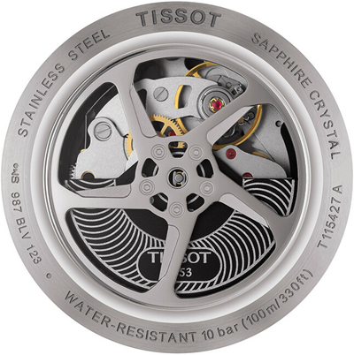 Orë dore për meshkuj Tissot T-Race Chrono Automatic T115.427.27.061.00, e zezë