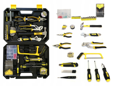Set veglash WMC Tools, 100 pjesë, kuti organizuese, shumëngjyrëshe