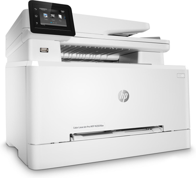 Printer multifunksional HP Color LaserJet Pro M283fdw, me ngjyra, Wi-Fi, i bardhë
