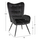 Kolltuk me stol këmbësh Crawley 70x57x103Hcm (HM8918.04), zezë