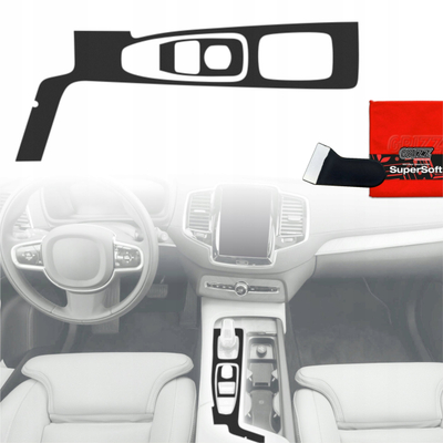 Folie mbrojtëse interjeri GrizzProtector Volvo XC90 D5 2020-2021, matt, anti-gjurmë gishtash, e zezë