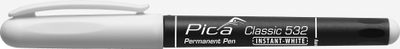 Marker permanent Pica Classic Fine Tip, INSTANT WHITE, 1-2mm, i bardhë