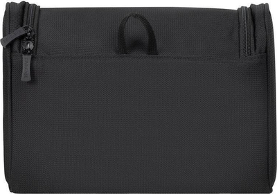 Çantë tualeti për udhëtim Rivacase Tegel ECO 8407, material RPET, me grep për var, e zezë
